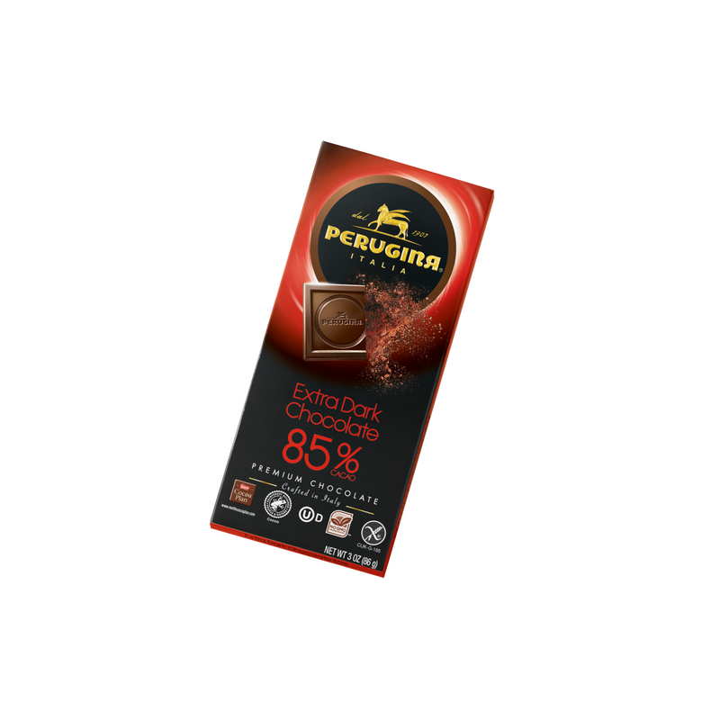 Perugina Extra Dark Chocolate Bar 85%, 3 Ounce