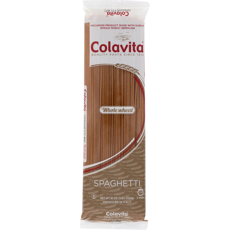 Colavita Whole Wheat Spaghetti Pasta, 1 Pound