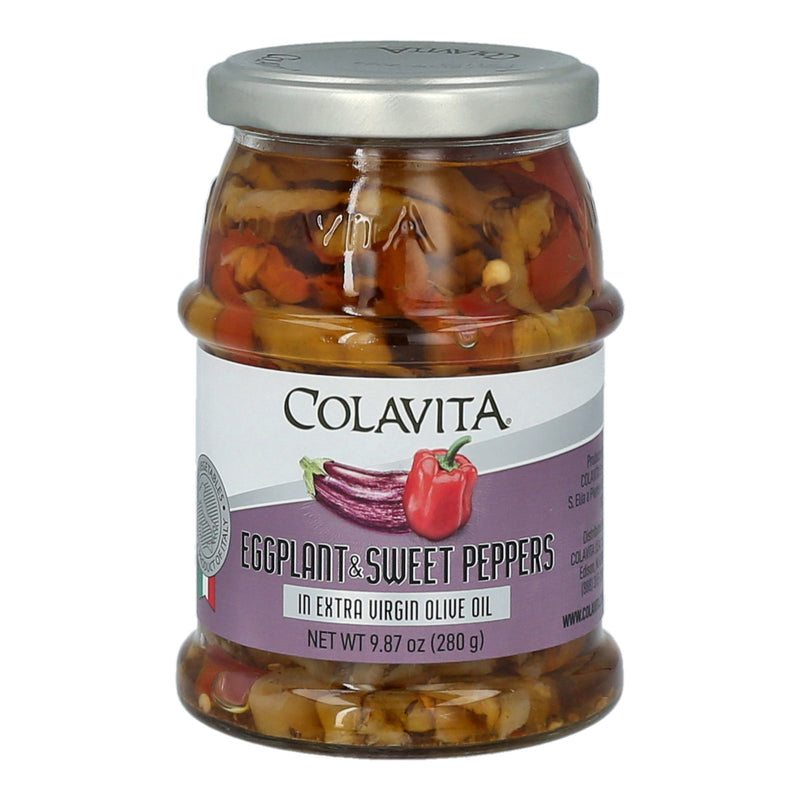 Colavita Eggplant & Sweet Peppers in Extra Virgin Olive Oil, 9.87 Ounce