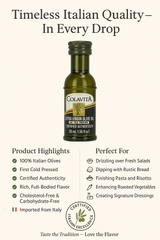 Colavita Premium Italian Extra Virgin Olive Oil, 0.85 Fluid Ounce
