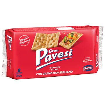 Gran Pavesi Salted Crackers 12x8.82oz (250g)
