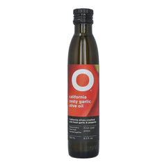 O California Zesty Garlic Olive Oil 6x8.5oz (250ml) Glass