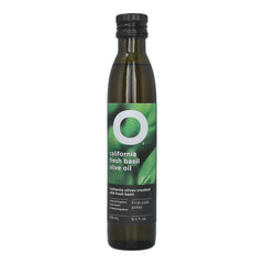 O California Fresh Basil Olive Oil 6x8.5oz (250ml) Glass