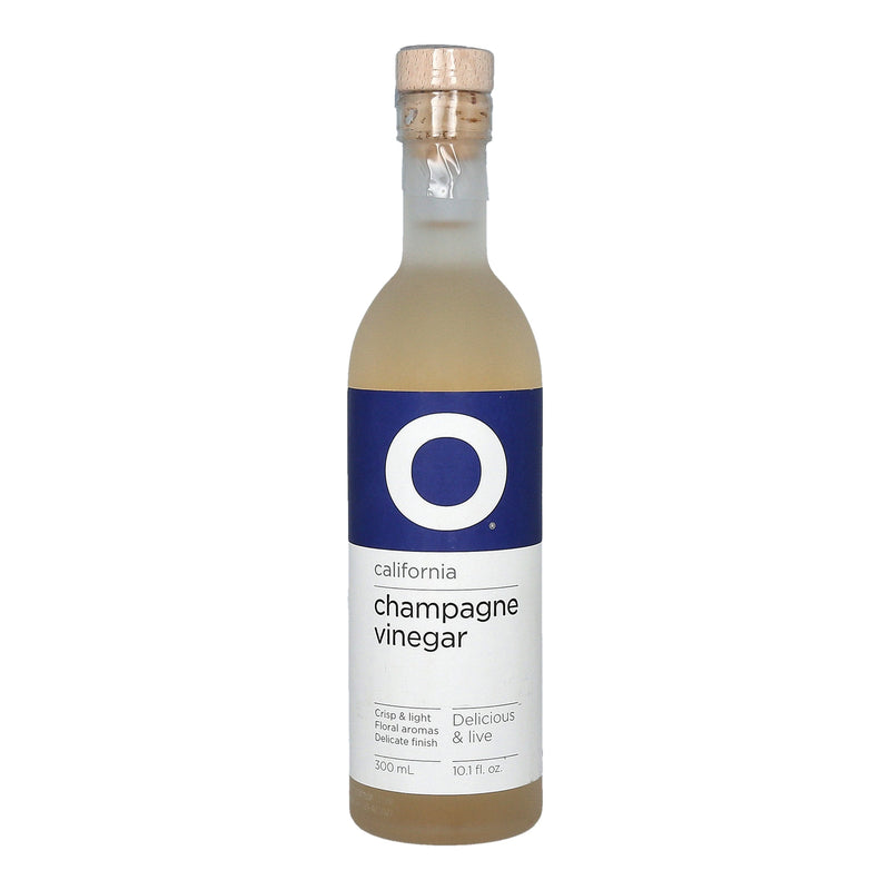 O California Champagne Vinegar 6x300ml (10.1oz) Glass