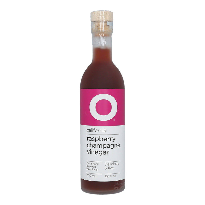 O California Raspberry Champagne Vinegar 6x300ml (10.1oz) Glass