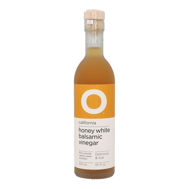 O California Honey White Balsamic Vinegar 6x10.1oz (300ml) Glass