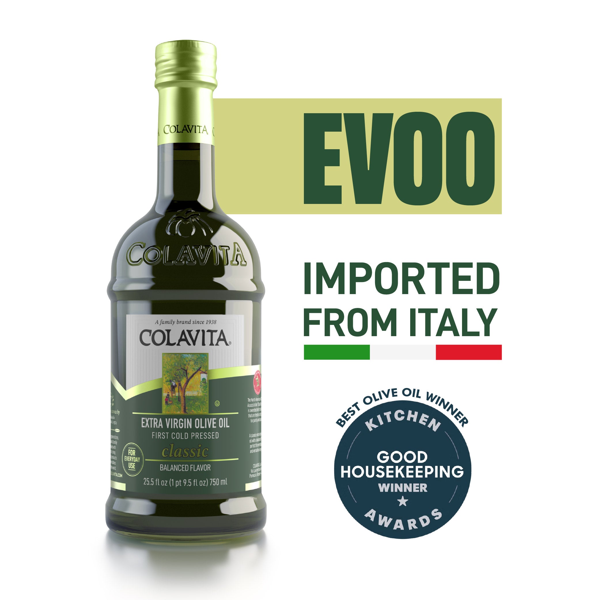 Colavita Classic Extra Virgin Olive Oil, 25.5 Fluid Ounce