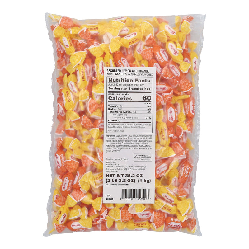 Sperlari Lemon and Orange Hard Candy Bulk, 33.9 Ounce