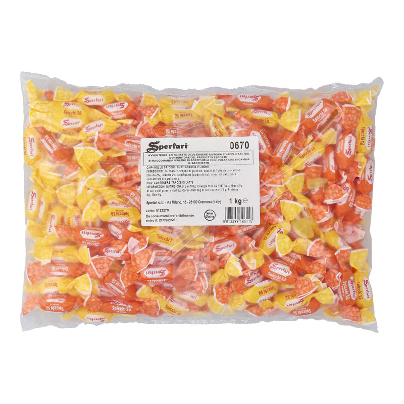 Sperlari Lemon and Orange Hard Candy Bulk, 33.9 Ounce