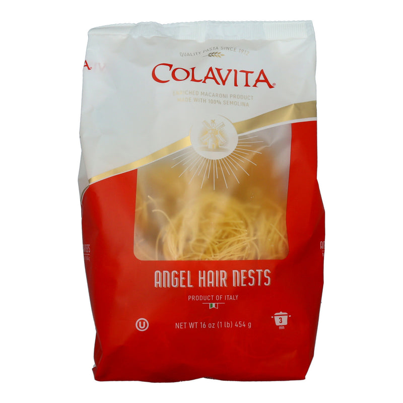 Colavita Capellini (Angel Hair) Nest Pasta, 1 Pound