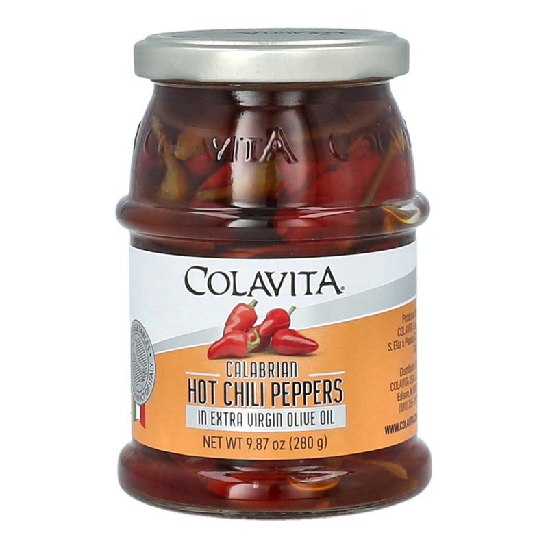 Colavita Hot Chili Peppers in Extra Virgin Olive Oil, 9.87 Ounce