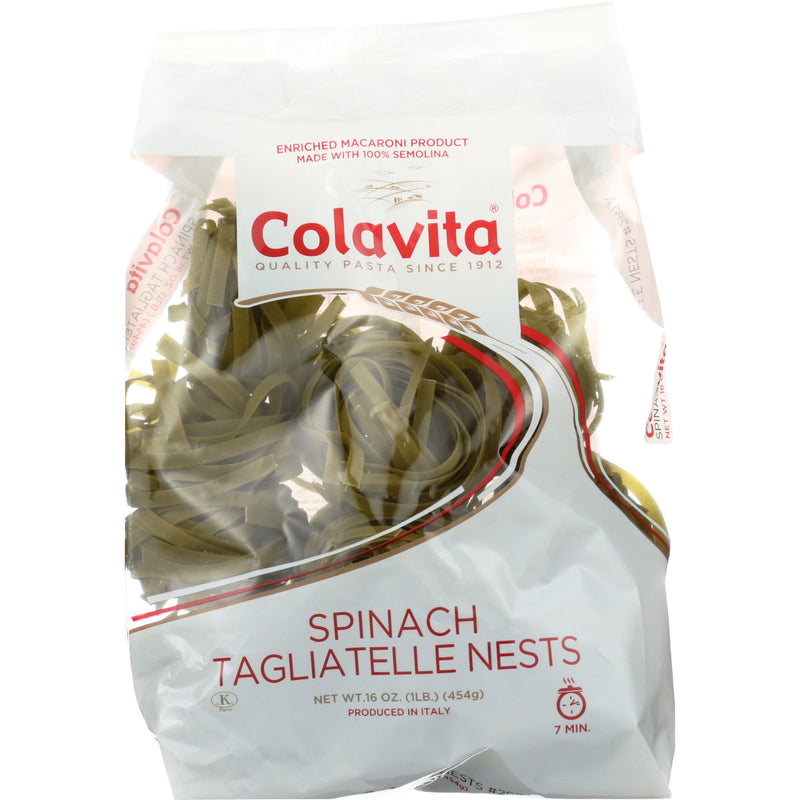 Colavita Tagliatelle Spinach Nest Pasta, 1 Pound