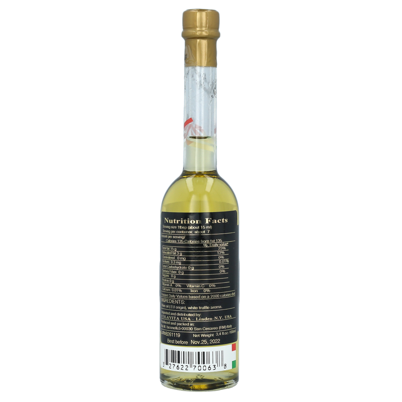 La Rustichella White Truffle Olive Oil, 3.4 Fluid Ounce