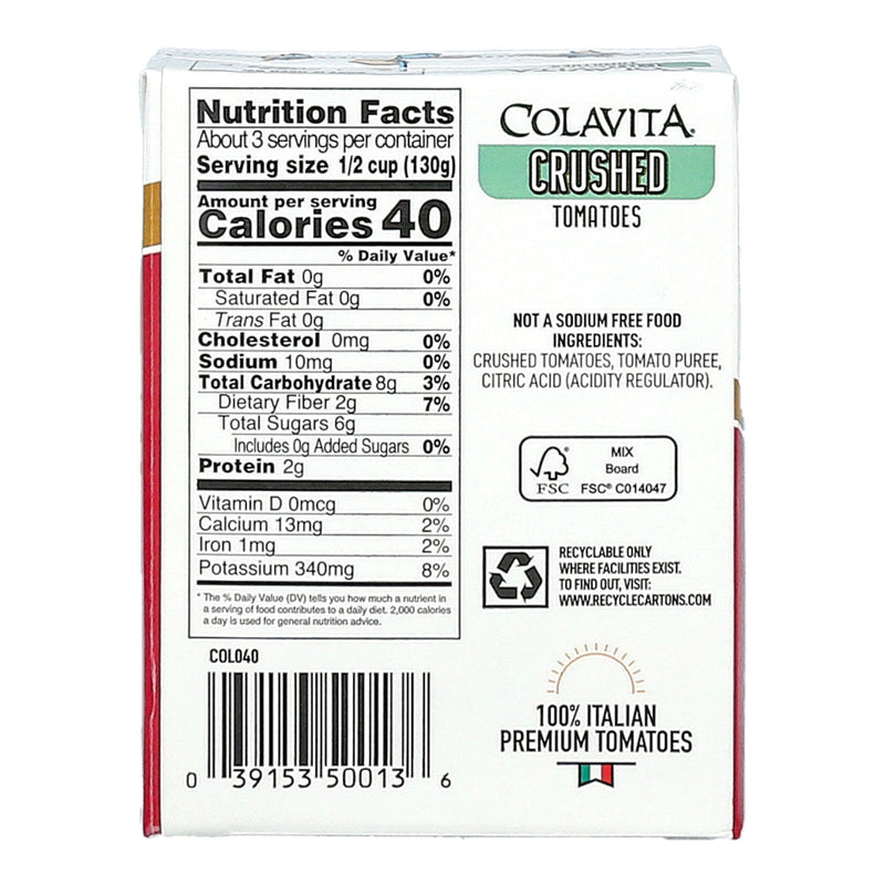 Colavita Crushed Tomatoes, 13.76 Ounce