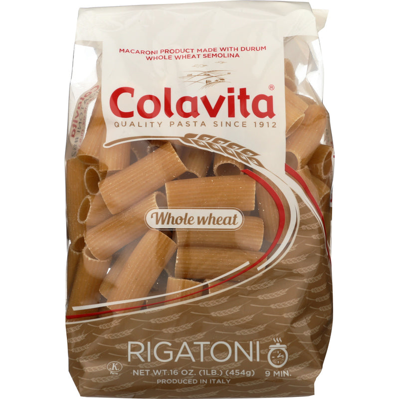 Colavita Whole Wheat Rigatoni Pasta, 1 Pound