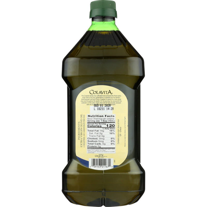 Colavita 100% Greek Extra Virgin Olive Oil, 68 Fluid Ounce