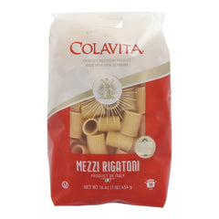 Colavita Mezzi Rigatoni Pasta, 1 Pound